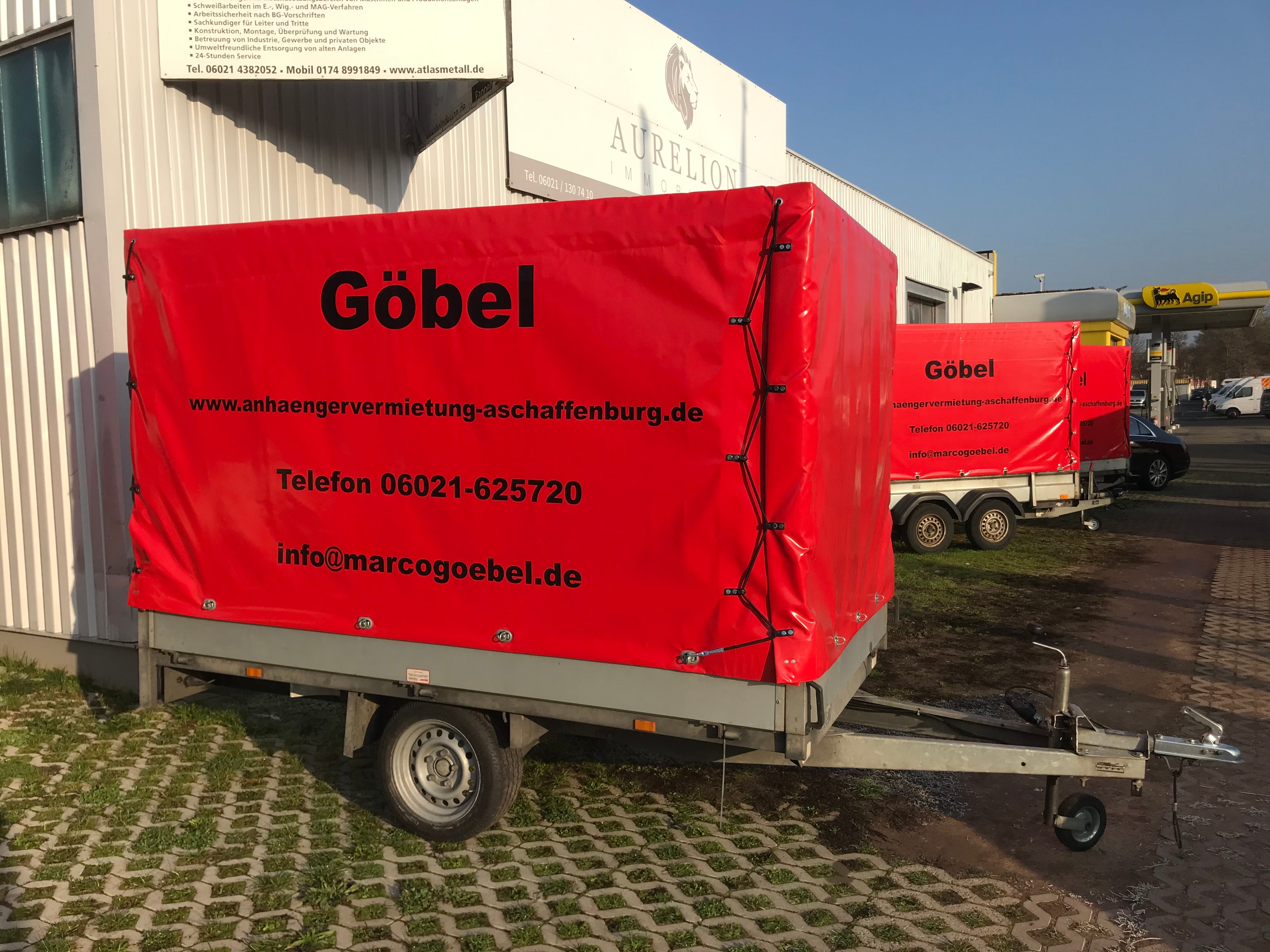 Allzweckanhänger mit Plane mieten – 750 kg, Führerschein Klasse B, ungebremst
