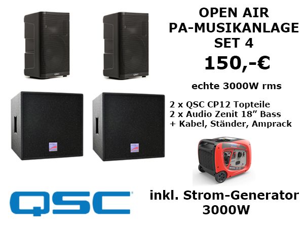 Akku Open Air PA-Set 4 mieten – 3600 W RMS, 10-12 h Akku | Veranstaltungstechnik Berlin – Thumbnail 8