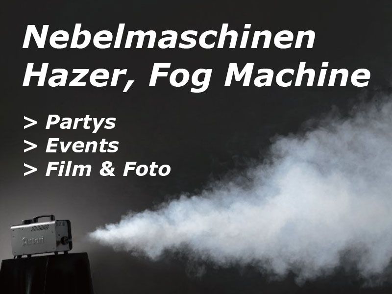 Nebelmaschine & Hazer mieten – Antari Z-800 MK2 & Akku-Nebelmaschinen | Verleih Berlin