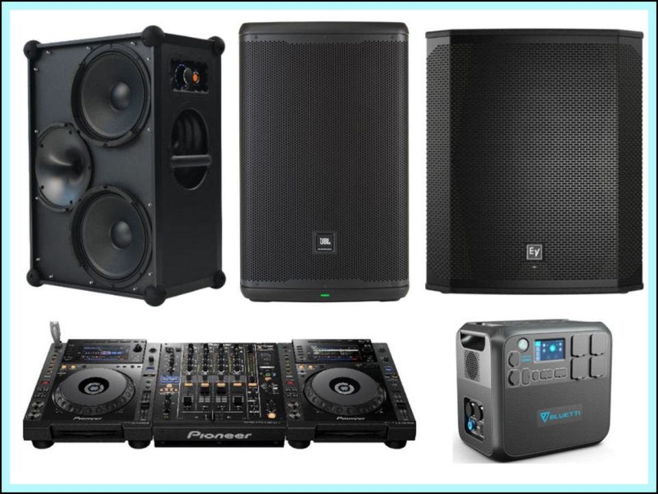 Soundboks & PA-Musikanlagen mieten Berlin – Akku-Boxen, Pioneer DJ & Powerstation