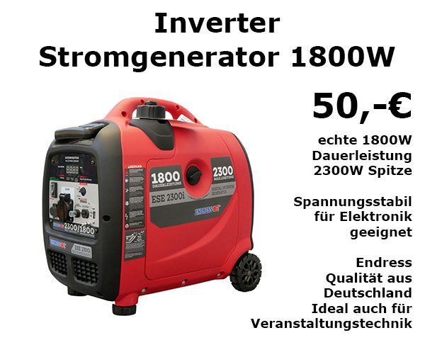 Stromgenerator & Powerstation mieten – ENDRESS Inverter, Bluetti 5000 W | Verleih Berlin