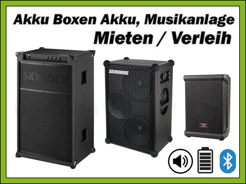 Akku-Musikanlagen mieten Berlin – Skyrock, Soundboks 3 & 4, Akku-PA für Open Airs