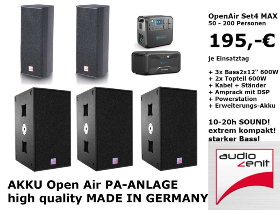 Akku-PA-Anlage mieten Berlin: Open-Air-Sound für LKW, Demos & Partys ohne Strom – 5
