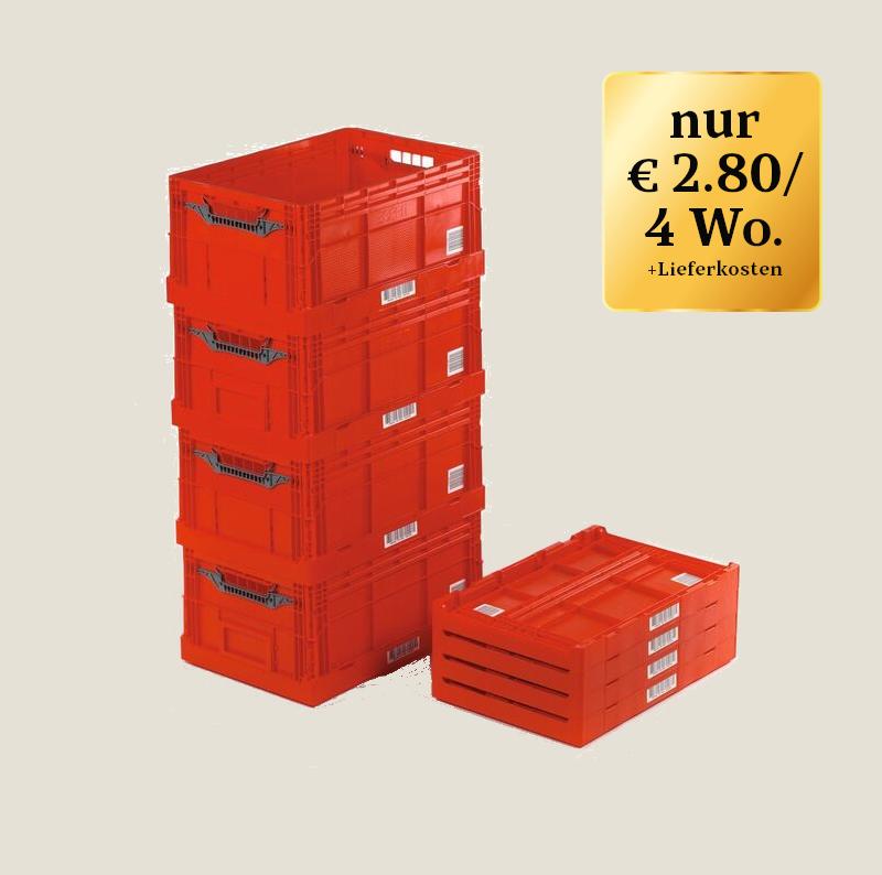Umzugsboxen mieten – LeihBOX S ECO 10er-Set (je 56 Liter, ohne Deckel)