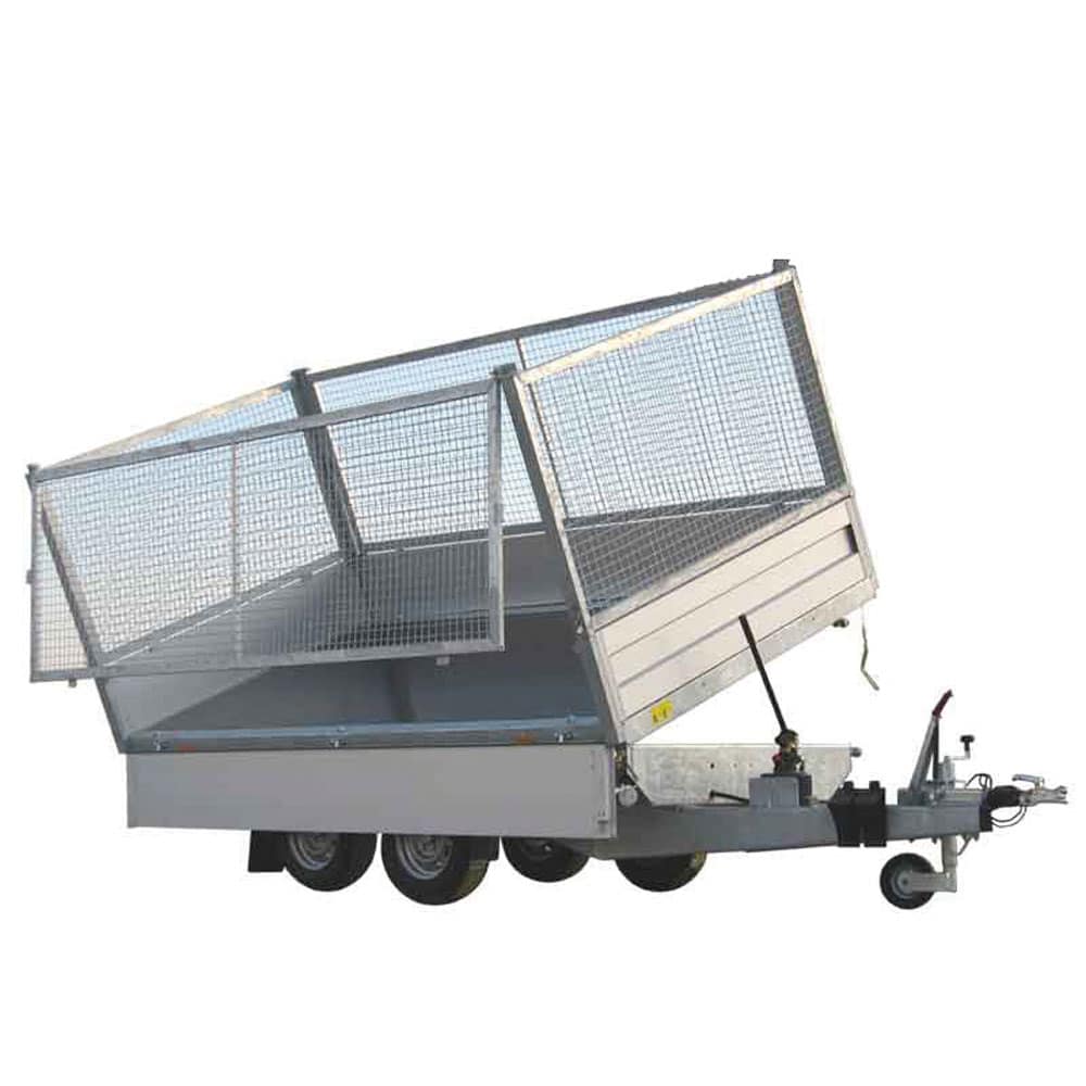 Kipperanhänger 2700 kg mit Laubgitter mieten