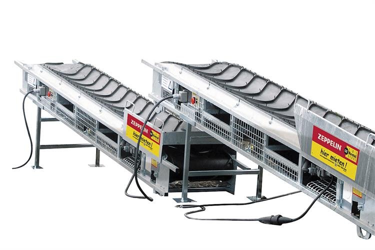 Förderband 3,0 m, gerippt, 230 V, Gewicht ~100 kg mieten
