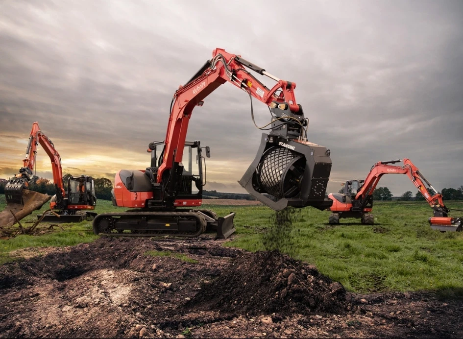 Effiziente Kettenbagger / Raupenbagger von Kubota mieten