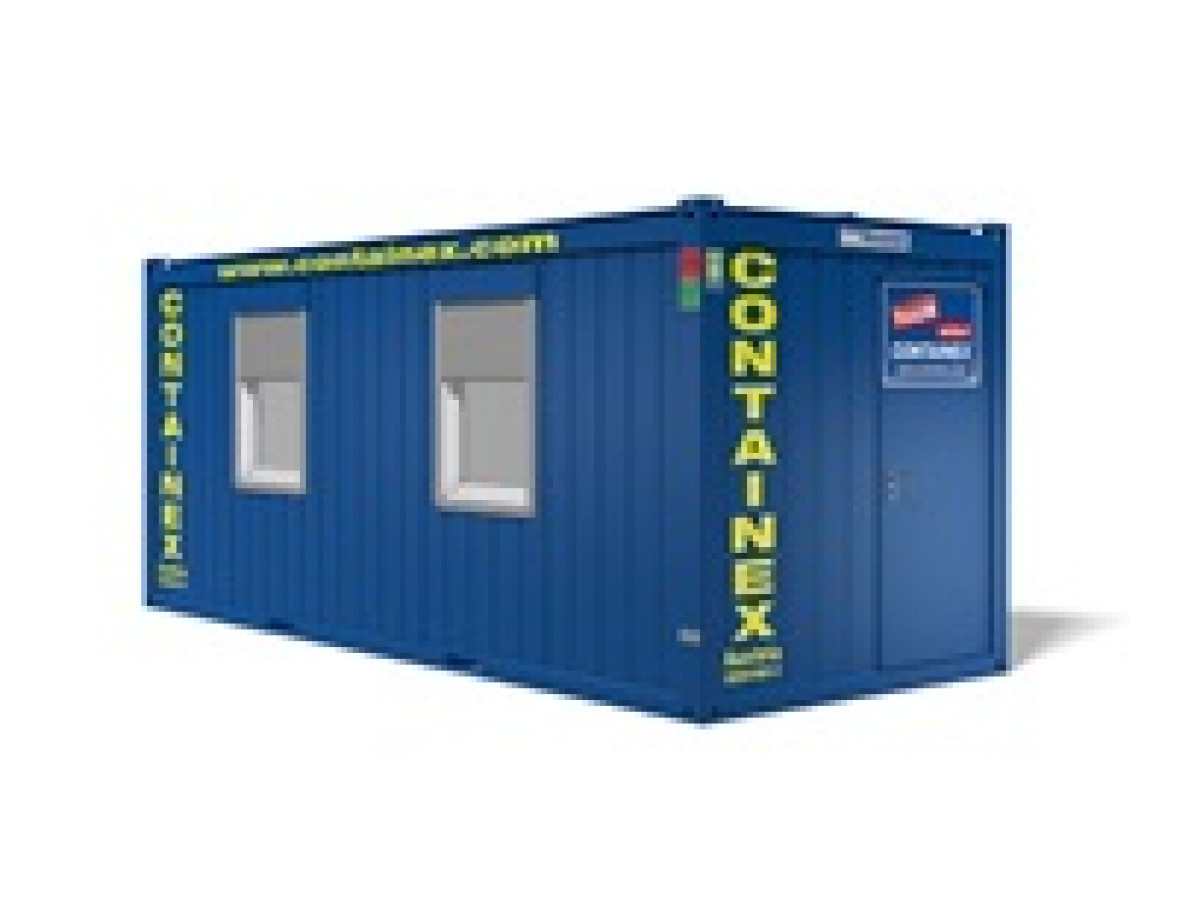 Sanitärcontainer Containex mit Sanitärmodul 6 Meter mieten – 2