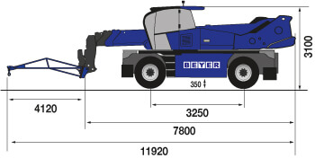TSR 3060 II mit Gittermast 1000 kg mieten – 4