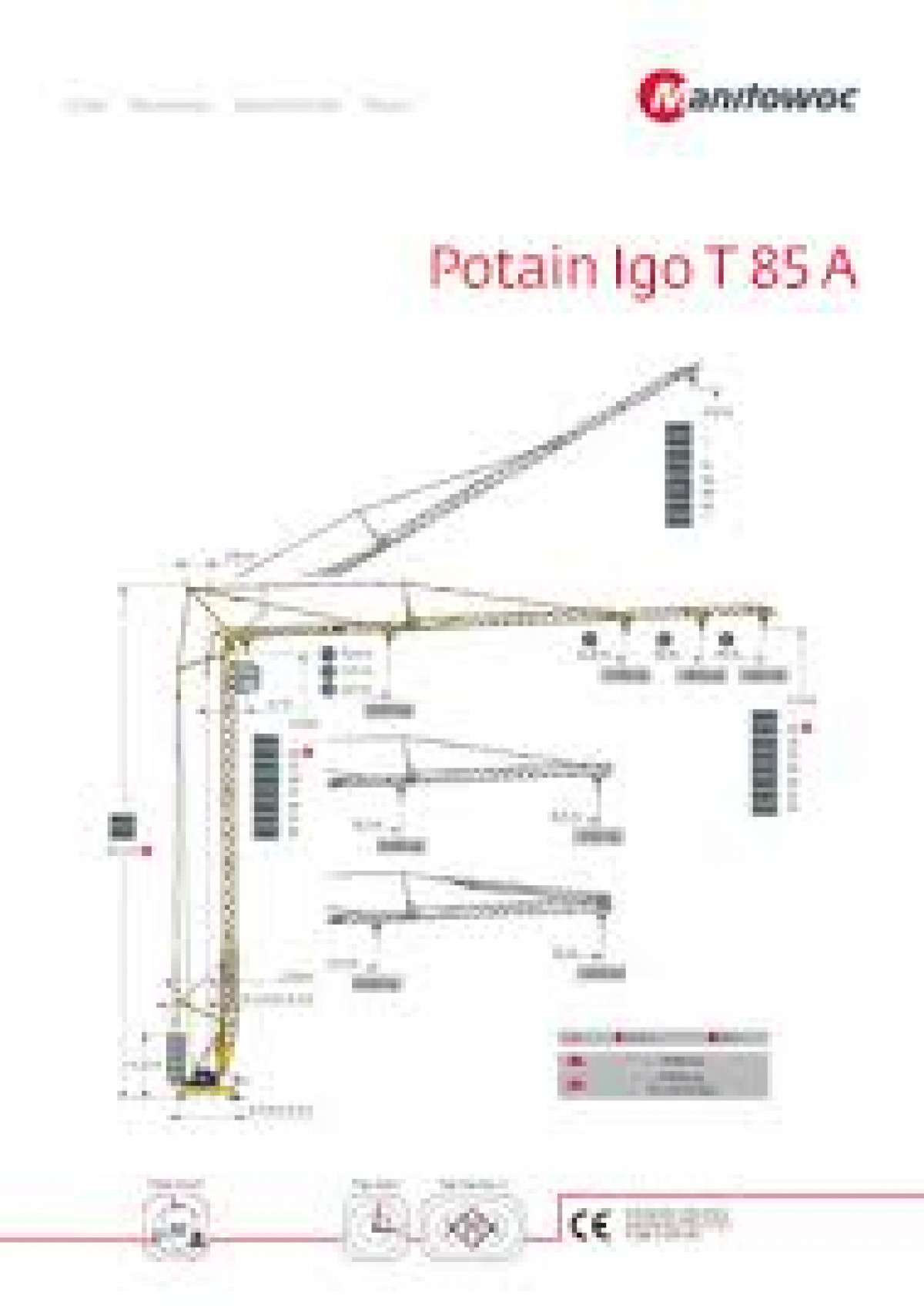 Baukran Potain IGO T 85 A mieten