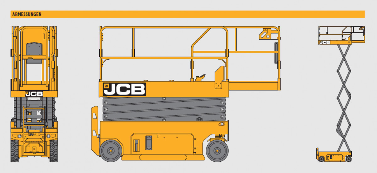 Scherenarbeitsbühne JCB S1930E mieten – 3