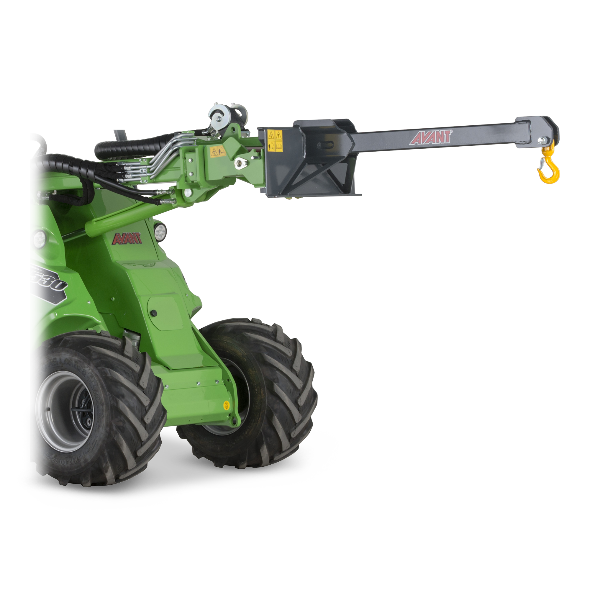 Avant Auslegearm mieten – 34 kg Eigengewicht, Breite 550 mm