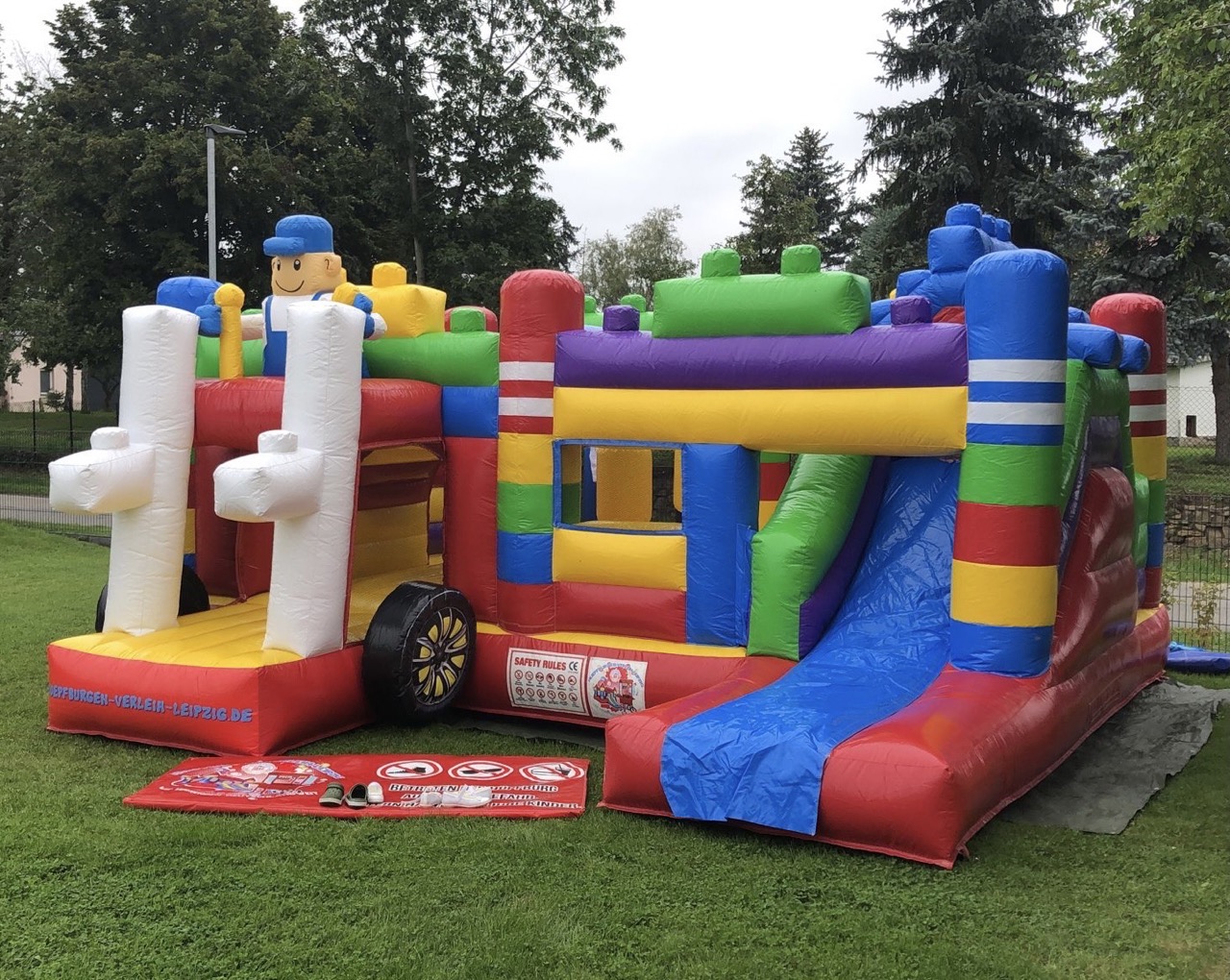 Hüpfburg Bausteine mieten – Leipzig, ab 189 €/Tag – 3