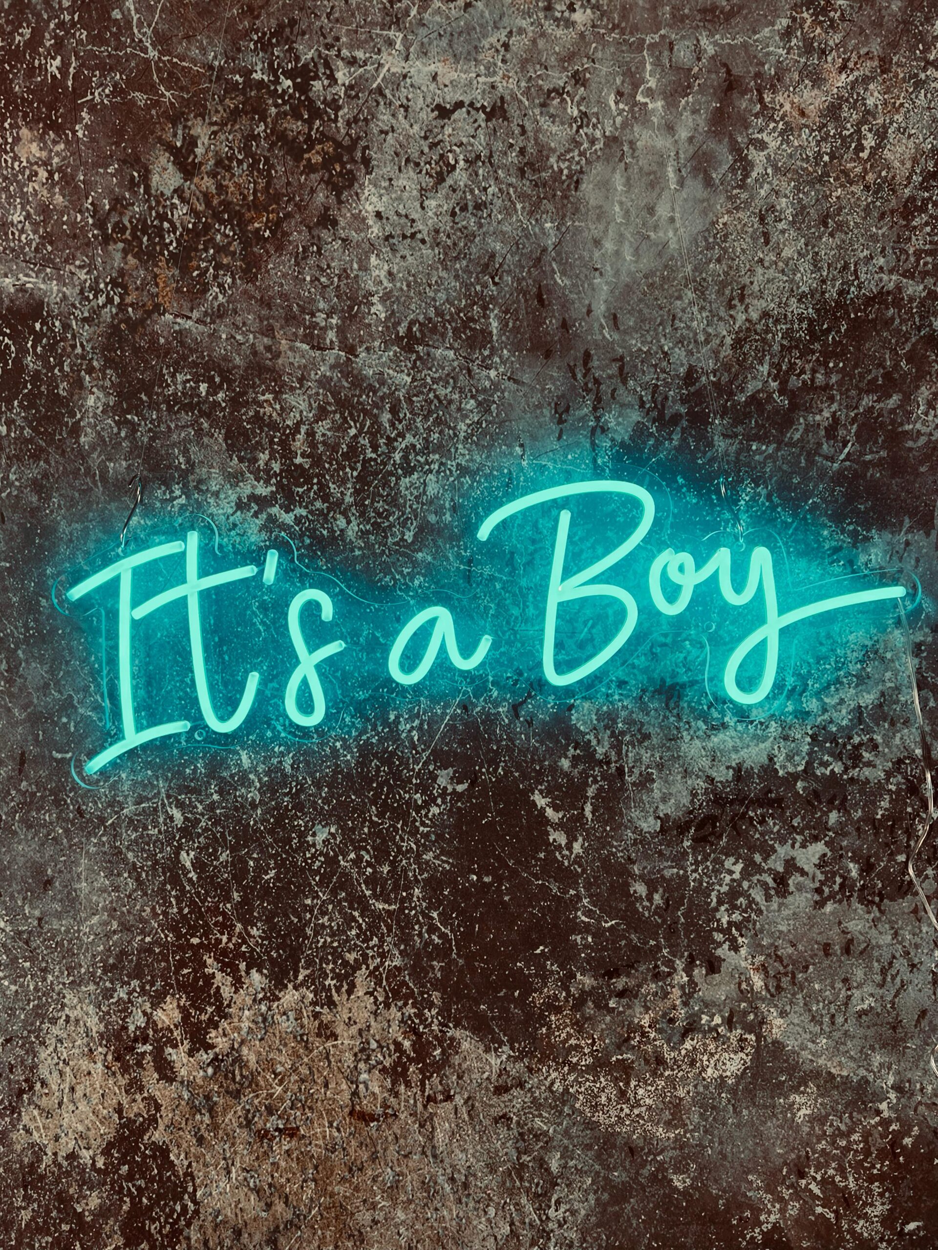 NEON-Leuchtschild „It's a Boy“ 24 x 60 cm mieten – Leipzig, ab 59 € (Fr–Mo) – 4