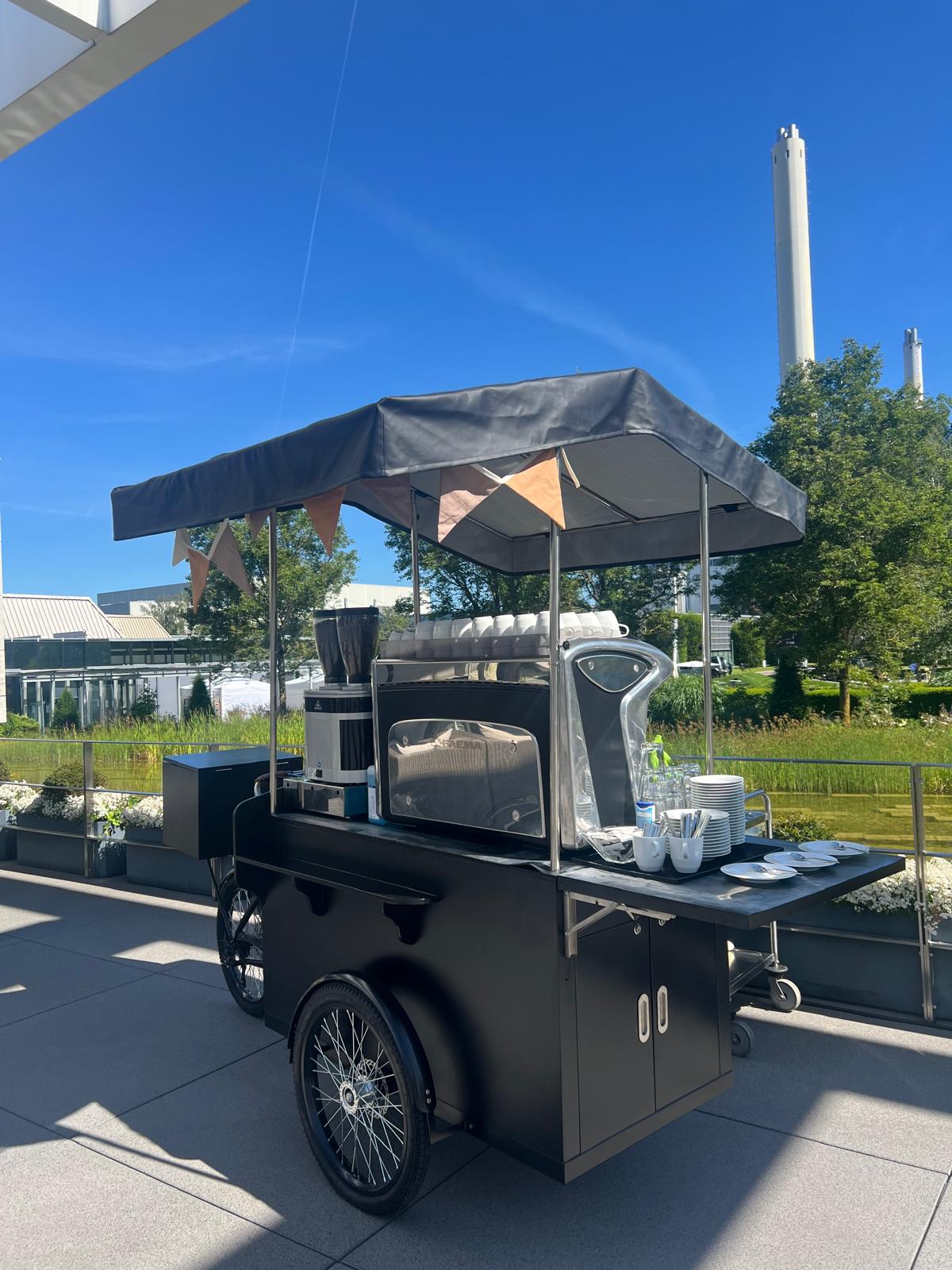 Catering Bike in Schwarz – mobile mieten in Reutlingen – Getränke und Kaffee – 4