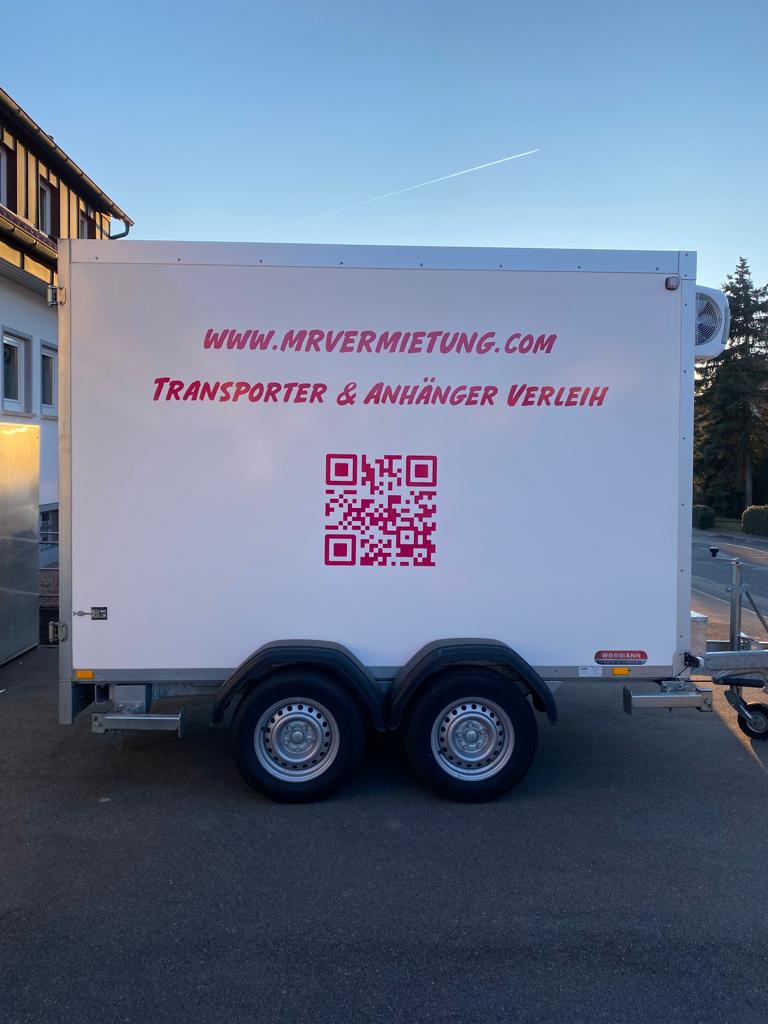 Kühlanhänger mieten in Rudersberg – 9 m³, +2 bis +10 °C