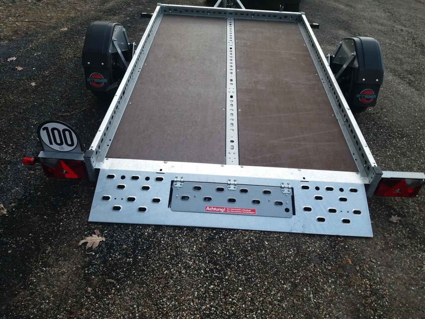 Vermiete Motorradanhänger für 1 - 2 Motorräder mit 100km/h Zulassung m – 2