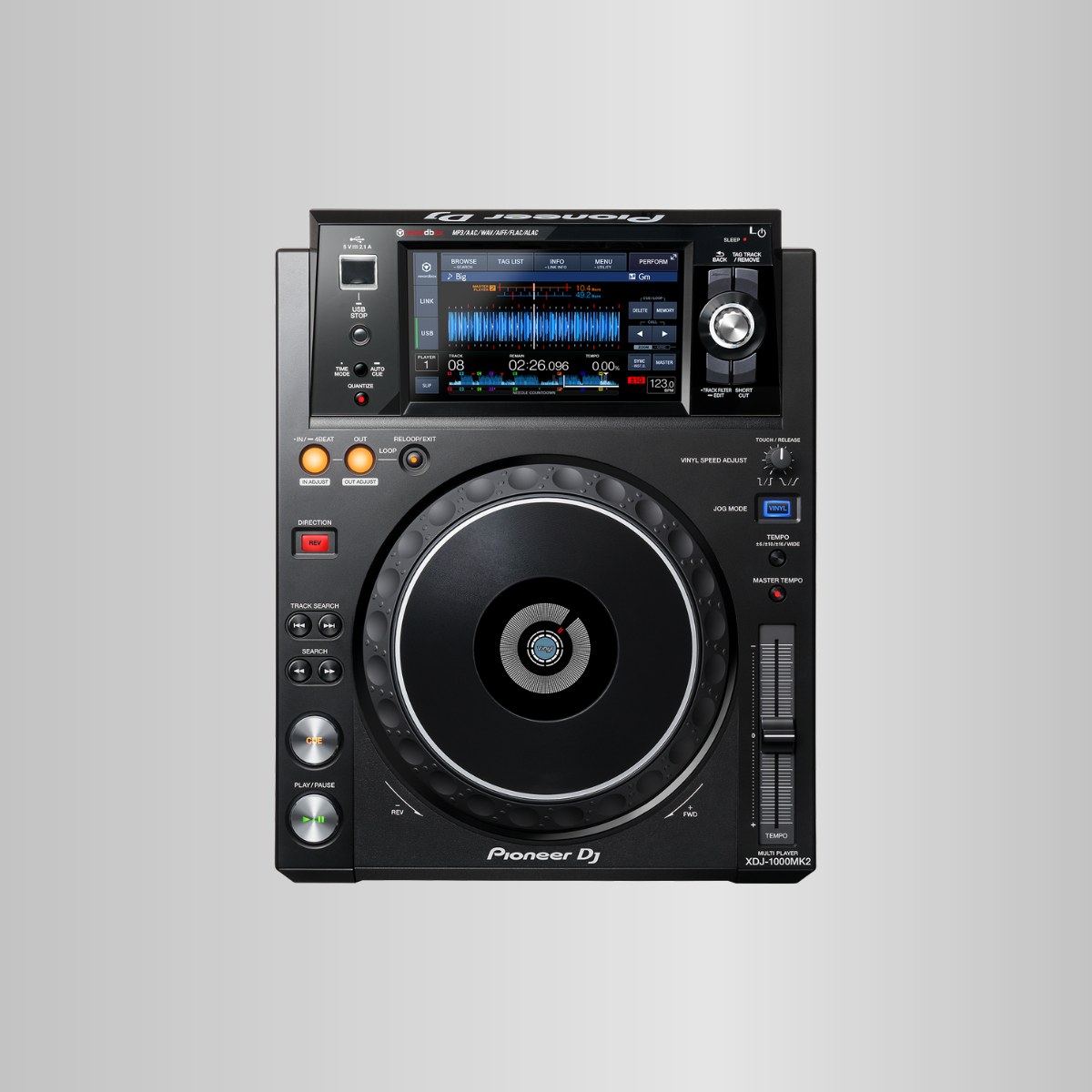 Pioneer XDJ-1000MK2 mieten bei Flux Rentals – Club-Standard, geprüft