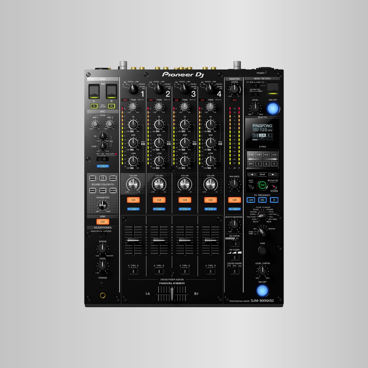 Pioneer DJM-900NXS2 mieten bei Flux Rentals – Club-Standard, geprüft