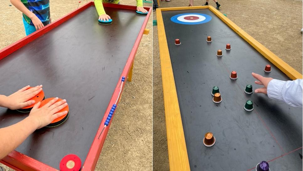 Spielplatten, Wurfspiele, XL-Jenga, Schwing-Kegeln, Kinderarmbrustschi – 2