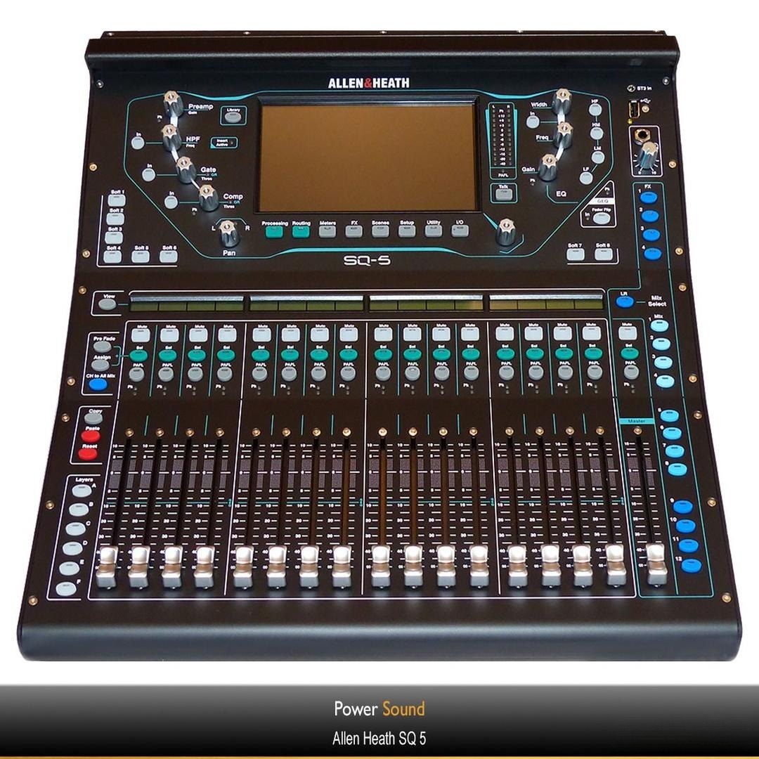 Allen & Heath SQ 5 Digital Mischpult mieten in Trittau – Miettechnik