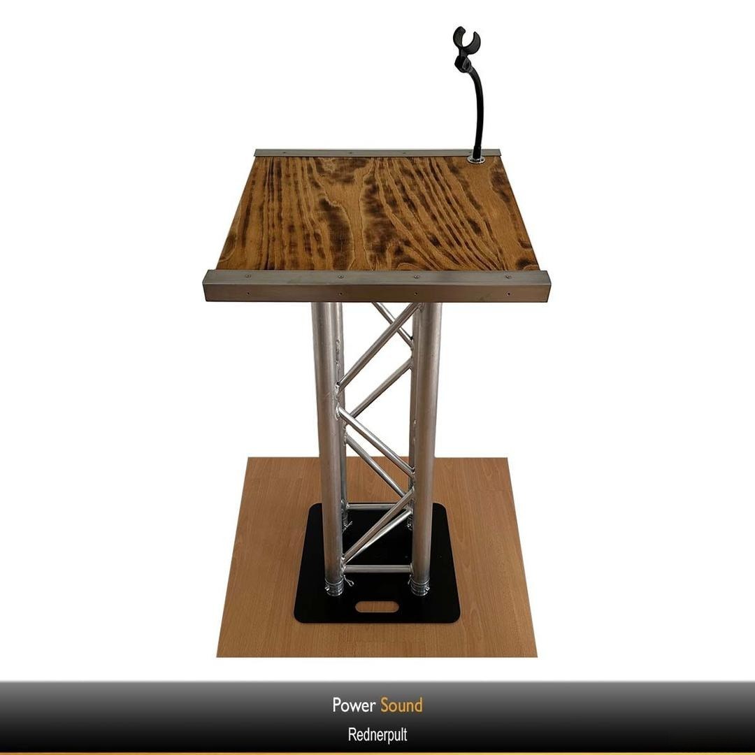 Rednerpult / Stehpult Truss Holz mieten in Trittau – Eventtechnik