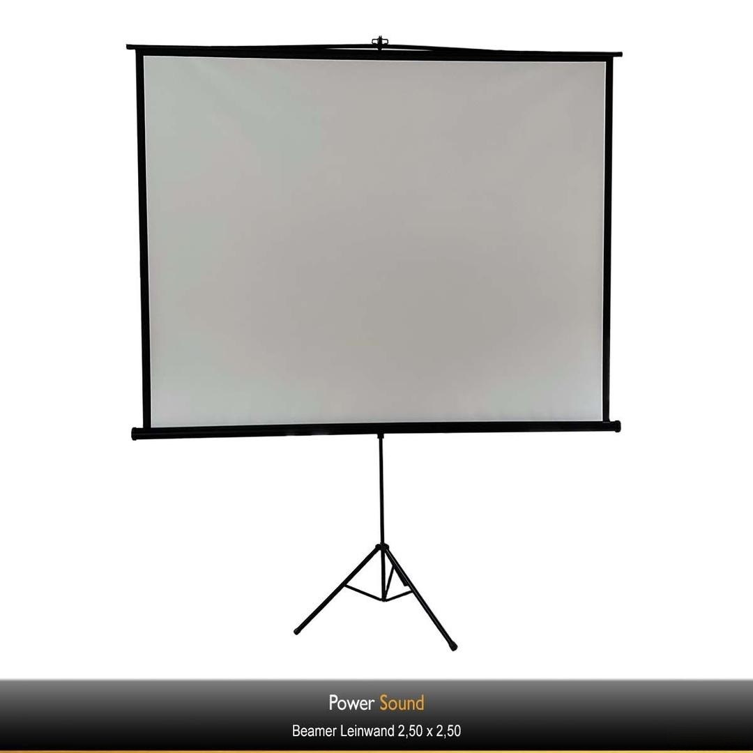 Beamer Leinwand 2.50m x 2.50m mieten in Trittau – Miettechnik