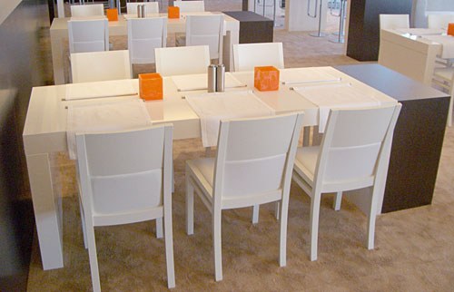 Sitztisch Dinnertisch White Mansion mieten in Bergkirchen – Eventmöbel – 2