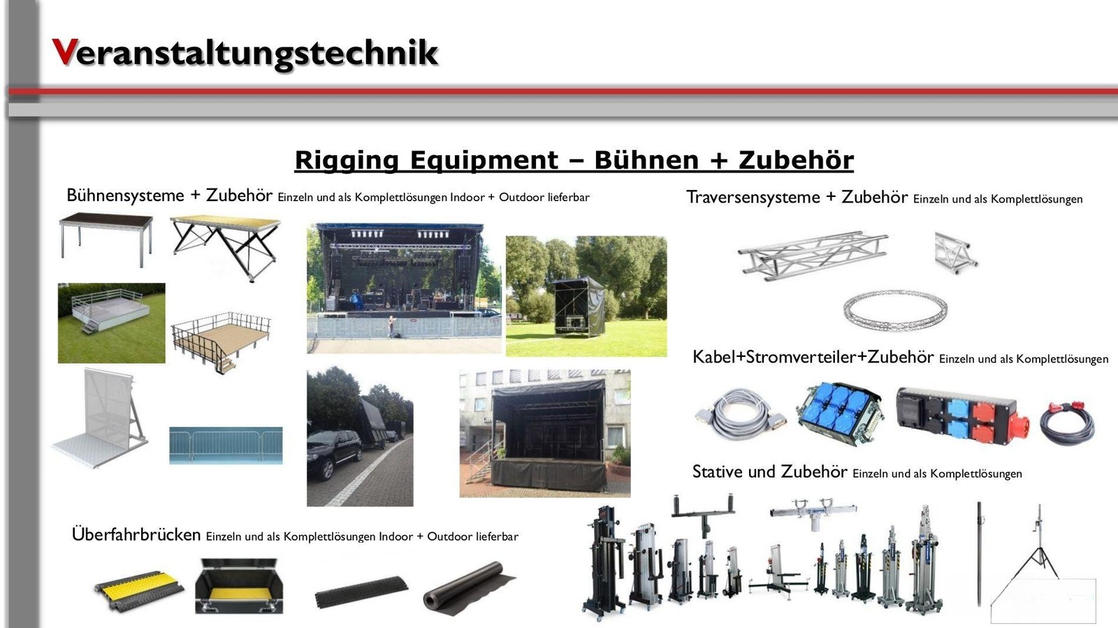 Veranstaltungstechnik - Eventtechnik mieten