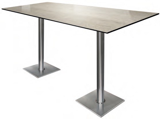 Hochtisch Champ Old Platin mieten