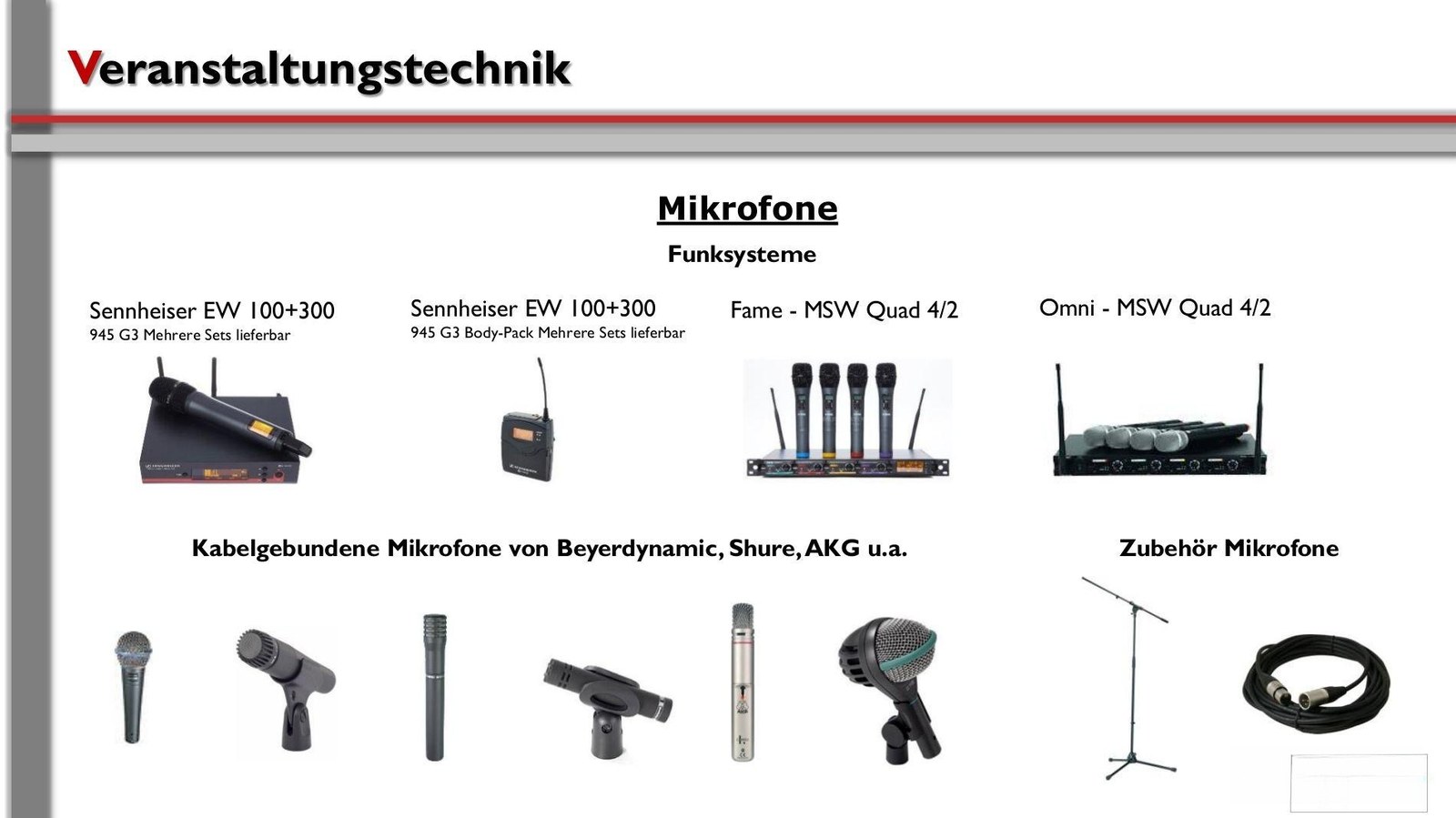 Veranstaltungstechnik - Eventtechnik mieten – 3