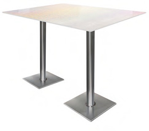 Hochtisch Champ Vintage Silver mieten