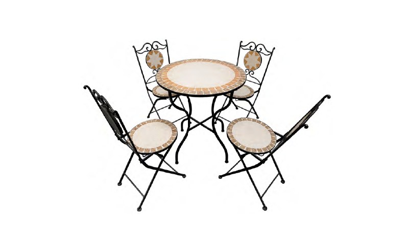 Biergarten- Garten Sitzgarnitur  Mosaik mieten