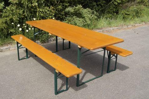 Bierzeltgarnitur / Biertischgarnitur / Festzeltgarnitur / Bierbank / mieten