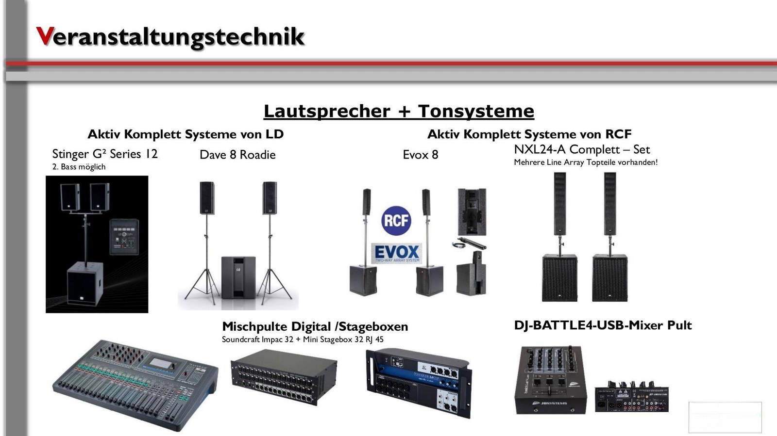 Veranstaltungstechnik - Eventtechnik mieten – 2