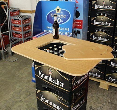 Stehtisch, Bartisch, Bistrotisch, Bierkasten, Tischaufsatz, Bier Partyzubehör Tisch mieten
