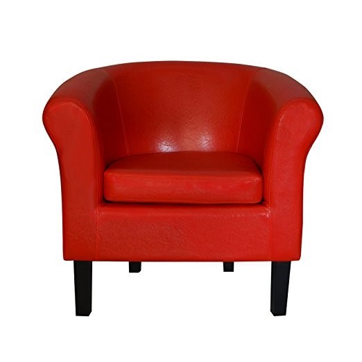 Cocktailsessel Rot Holzfuss mieten