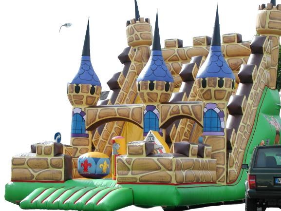 Hüpfburg Riesenrutsche Schloss mieten in Böblingen bei unserem Team