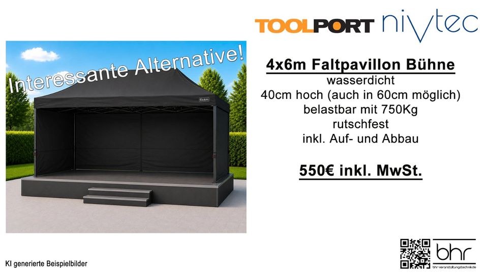 Nivtec Bühne Bühnenpodest Bühnenplatte mieten in Herne – 3