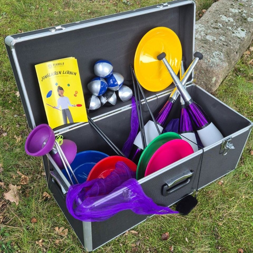 Jonglierset Zirkus-Set Spielekiste Jonglieren mieten