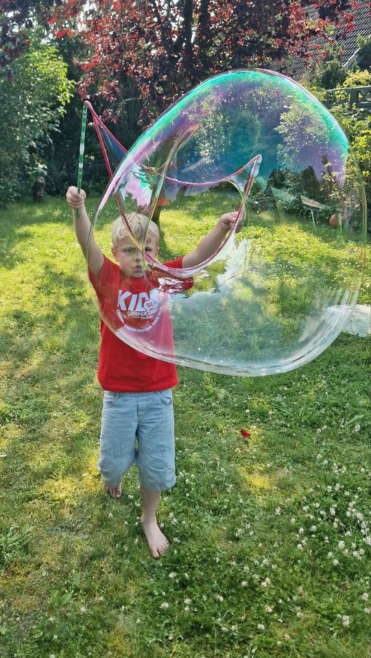 Riesenseifenblasen Set Kindergeburtstag Spiele mieten