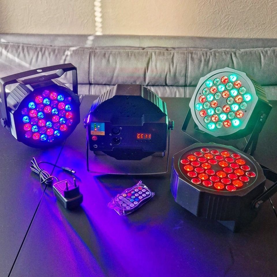 AKKU LED-Strahler DMX Sound Disco Bühnenlicht Party mieten