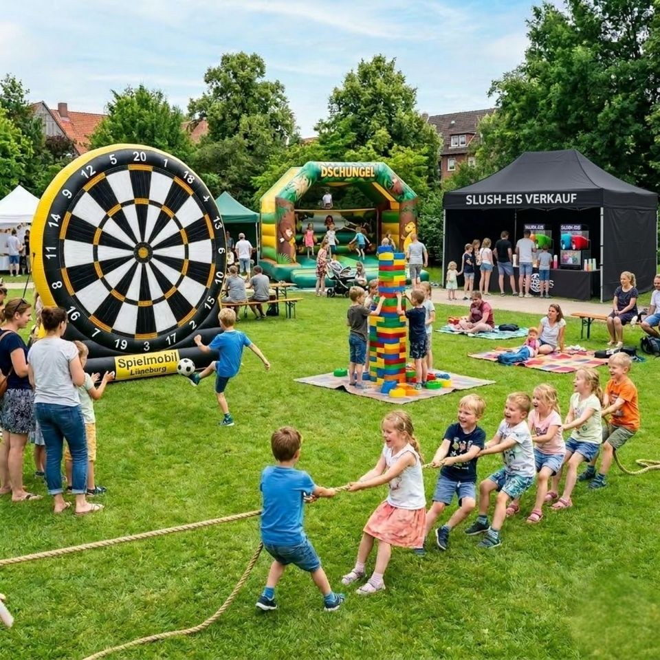 Spielmobil Lüneburg XXL-Spiele Dart & Action für Kids mieten in Deutsch Evern – 2