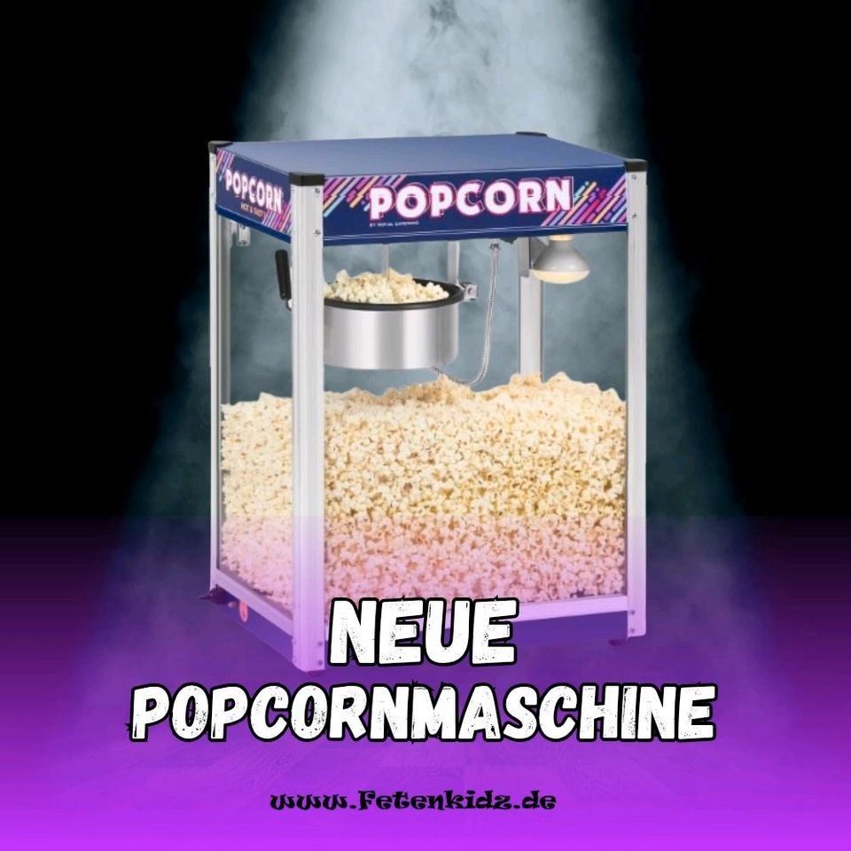 Popcornmaschine Lüneburg Profi-Zuckerwatte & Fun-Food mieten bei Fetenkidz Events René Mül – 2