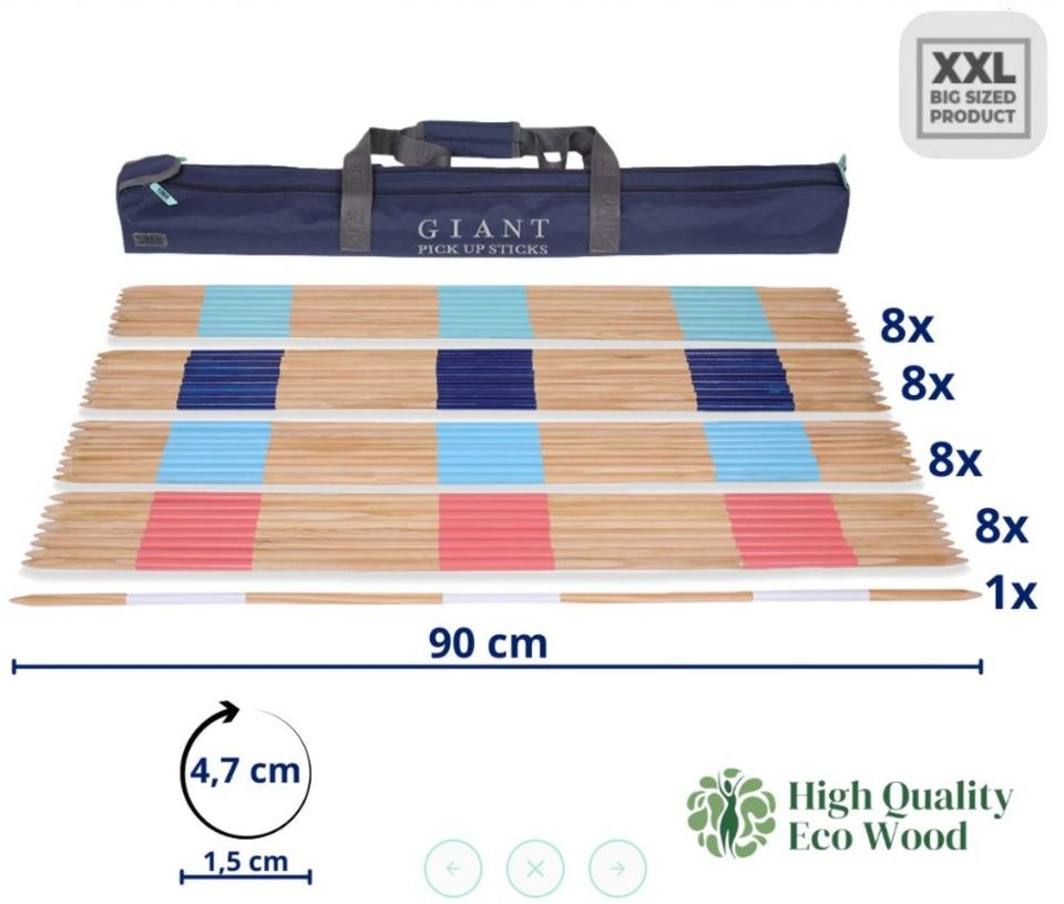 XXL Mikado 150cm + 90cm Stäbe XXL Indoor Outdoor Spiel mieten in Deutsch Evern