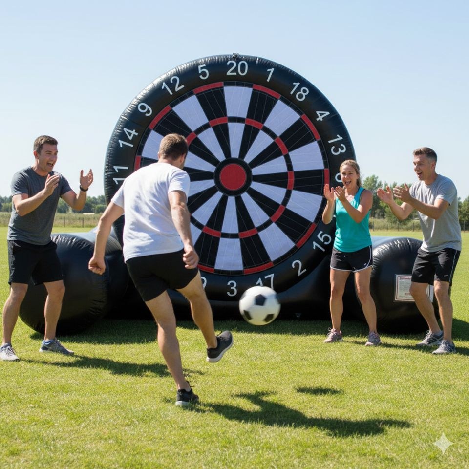 Eventmodule Lüneburg Teambuilding mit XXL Fußballdart mieten in Deutsch Evern – für Kinder