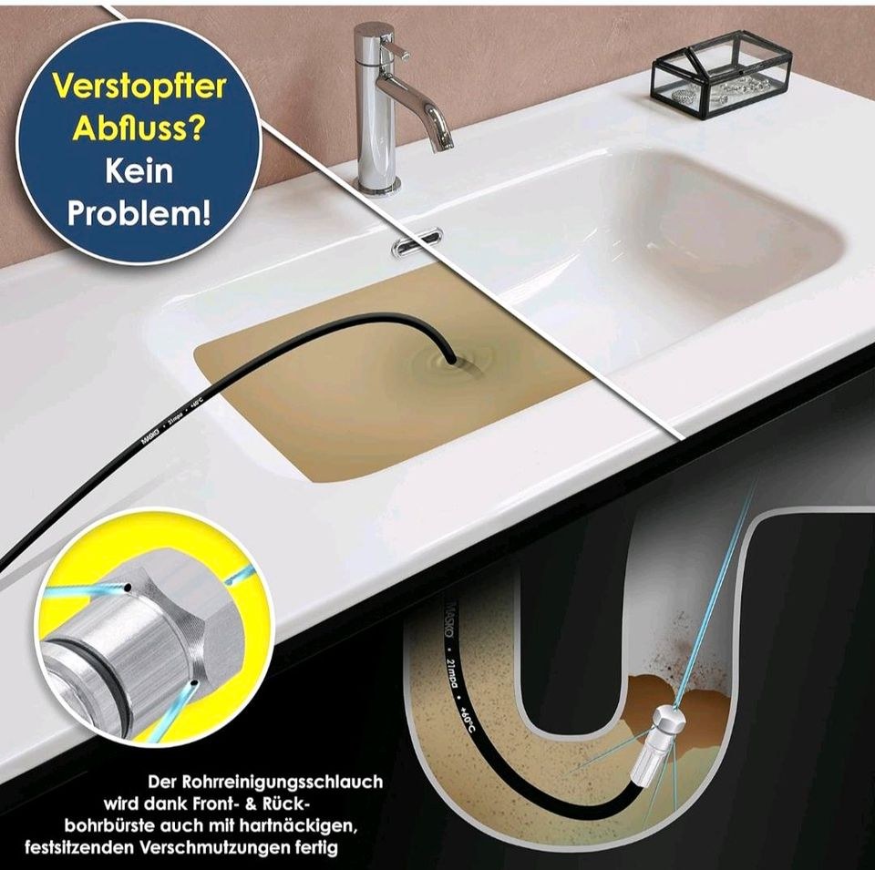 Rohrreinigungsschlauch Abflussreinigung mieten bei Geräteverleih Raaz – 4