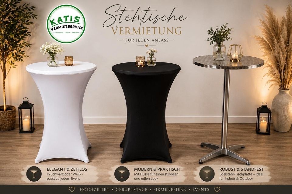 Stehtische mieten bei Katis Vermietservice – für Empfang & Party – 3