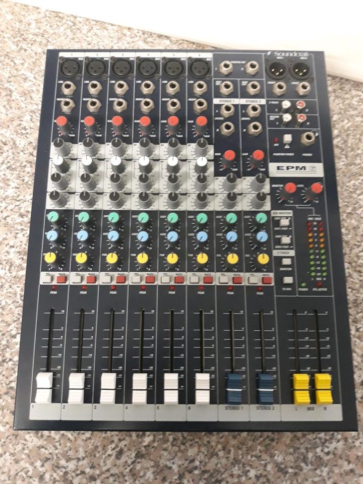 MIETE | Live-Mischpult |Soundcraft EPM | 6 Mono + 2 Stereo-Kanäle