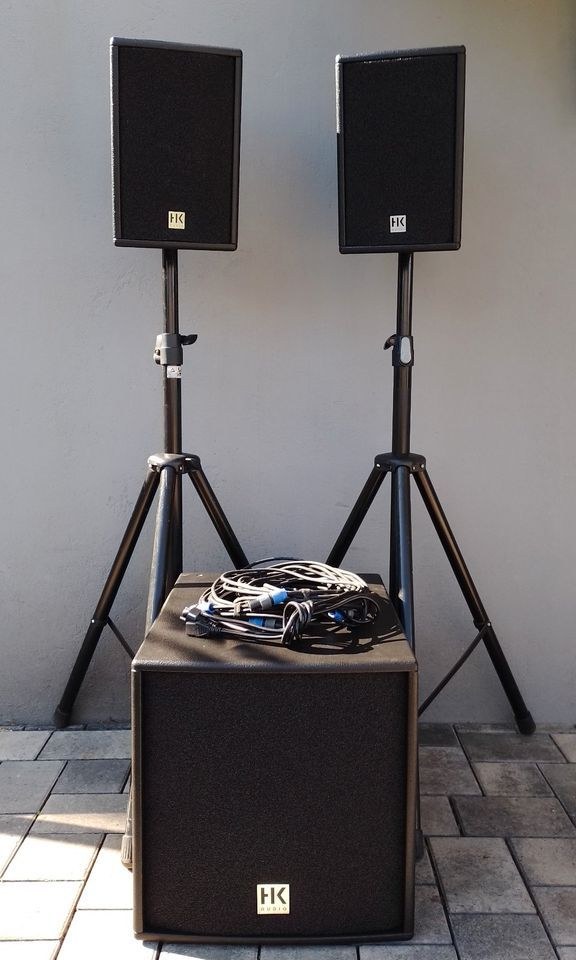 MIETE | Kleines Lautsprecher System - HK Audio LUCAS - für bis zu 150 Personen *
